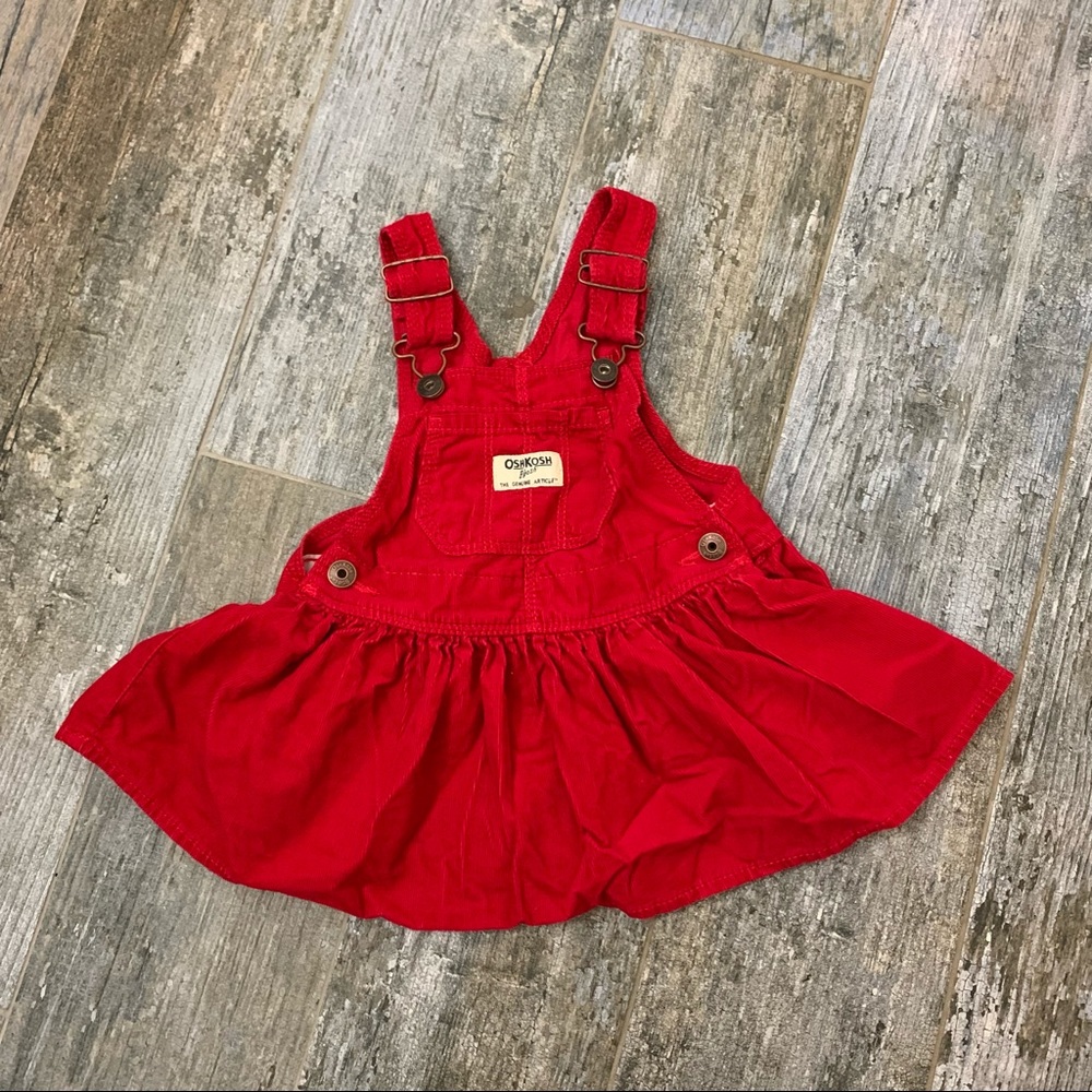 Oshkosh B’gosh red overall jumper